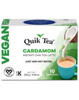 QuikTea Vegan Cardamom Chai Tea Latte  10 Count Pack of 4