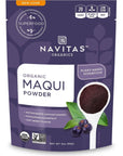 Navitas Organics Maqui Powder 3 oz Pouch 17 Servings  Organic NonGMO FreezeDried GlutenFree