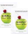 Simply Fruit Bites | Made with Real Fruit | Sour Apple and Cherry | 5.3 oz (Pack of 2) | No Cane Sugar + Gluten Free + Kosher