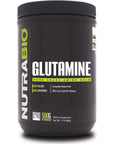 NutraBio L-Glutamine Powder - Amino Acid - 500 Grams