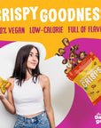 The Daily Good Shiitake Mushroom Crisps - 3-Pack Mushroom Chips,Gluten-Free Mushroom Snack,Non-GMO,Original, Wasabi, and Mexican Chili Flavors, Vegan Food,Vegan Chips, Vegan Snacks,0.2 lbs