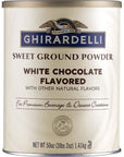 Ghirardelli Sweet Ground White Chocolate Flavor Powder, 3.12 lbs.