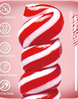 Twisty Lollipop Rainbow Twist Lollipops Individually Wrapped Bulk Kids Lollipops Candy for Birthday Strawberry 30 Pack