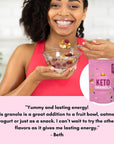 Amrita Sweet & Salty Keto Granola Cereal (11 Oz) | 2g Net Low Carb Granola, No Added Sugar | Grain Free, Peanut Free, Soy Free, Gluten Free Keto Cereal | Healthy Snacks & Breakfast Cereals (9 Servings)