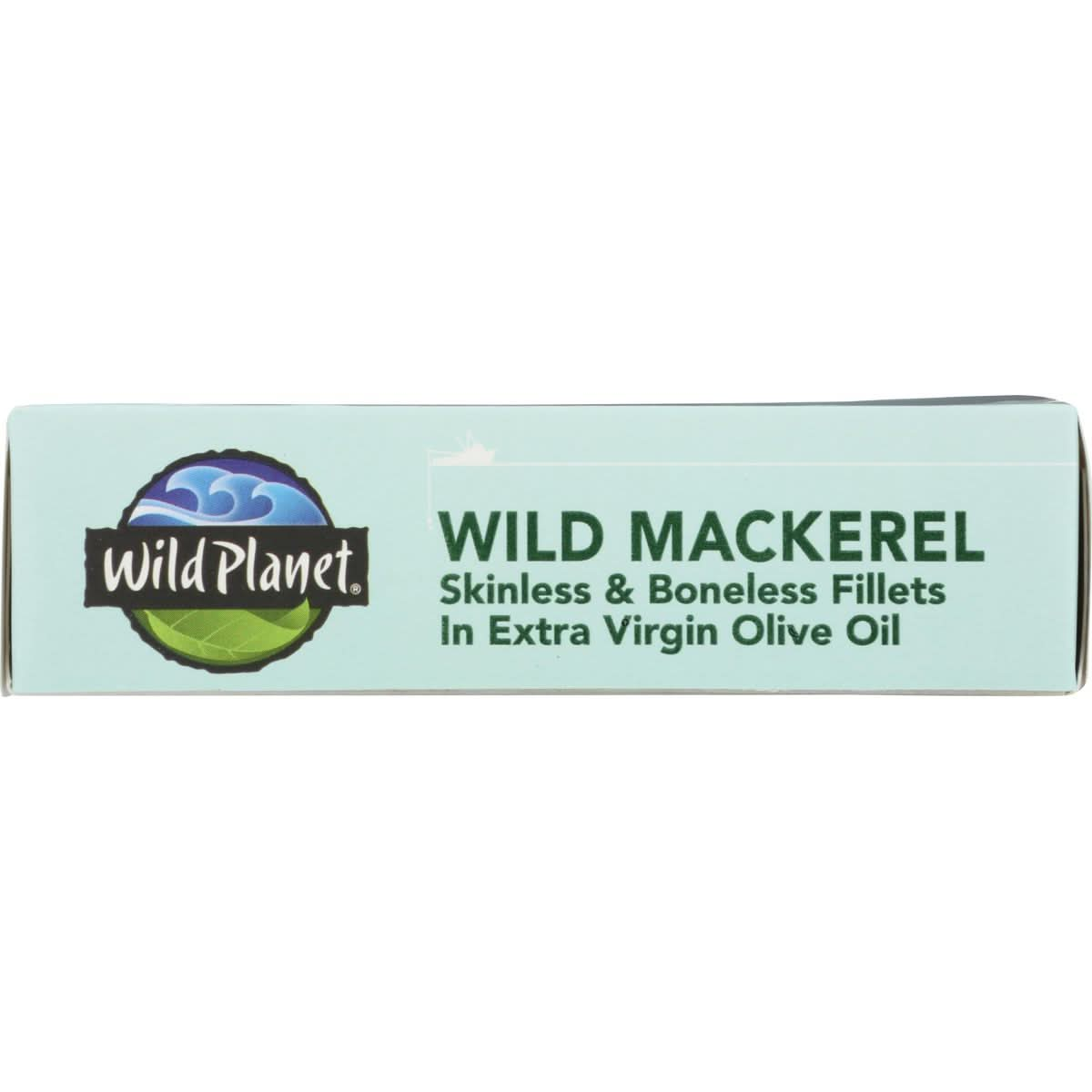 Wild Planet Mackerel Wild Fillets Olive Oil 44 Ounce