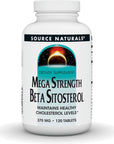 Source Naturals Mega Strength Beta Sitosterol, Plant Sourced Supplement to Help Maintain Health, 375mg - 120 Tablets 