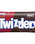 Twizzlers Twists  Chocolate Flavored Chewy Candy  12 ounce bags  Pack of 2  Low Fat Snacks  Delicious for anyone and anywhere