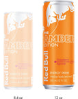 Red Bull Energy Drink Amber Edition Strawberry Apricot 12 fl oz 4 Pack