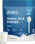 Judees Whole Milk Powder  NonGMO HormoneFree Gluten  NutFree  Shelf Stable Travel Ready  Made in USA 25 lb