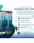 Waiakea Hawaiian Volcanic Coffee - 1.38 Fl Oz (Pack of 8)