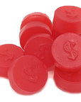 SweetGourmet Cherry JuJu Coins  Bulk Unwrapped Soft Candy  2 Pounds