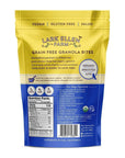 Lark Ellen Farm Grain Free Granola Organic, Raw Sprouted Certified Organic Low Sugar Vegan Granola Clusters, Paleo Granola, Crunchy Gluten Free Granola Bites for Cereal or Yogurt (Lemon Blueberry) (8 oz, 2 Pack)