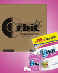 ORBIT Bubblemint Sugar Free Chewing Gum Bulk Pack 2 Pack  180 Piece Bag  2 Pack  55 Piece Bottle