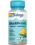 SOLARAY SharpMind Energy, Energy Booster for Women and Men, Nootropic Focus Supplement, Caffeine Free Energy Pills with Rhodiola Rosea and Cordyceps, 60 Day Guarantee, 30 Servings, 30 VegCap Pills