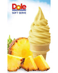 Pineapple Soft Serve Mix Lactose Free Vegan Gluten Free 44 lb Pack of 1 with By The Cup Mood Spoons