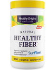 Healthy Origins Healthy Fiber - Clear Mixing (Sunfiber), 225 g - Gut Health Supplements for Women & Men - Fiber Powder Dietary Supplement - Gluten-Free Supplement - 7.9 Oz