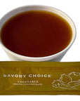 Savory Choice Reduced Sodium Gluten-Free Vegetable Broth Concentrate, Savory Choice Pack of 40