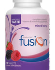 Bariatric Fusion Mixed Berry Complete Chewable Bariatric Multivitamin with Iron for Bariatric Surgery Patients Including Gastric Bypass and Sleeve Gastrectomy - 120 Tablets