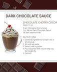 Monin  Gourmet Dark Chocolate Sauce Velvety and Rich Great for Desserts Coffee and Snacks GlutenFree NonGMO 12 Ounce