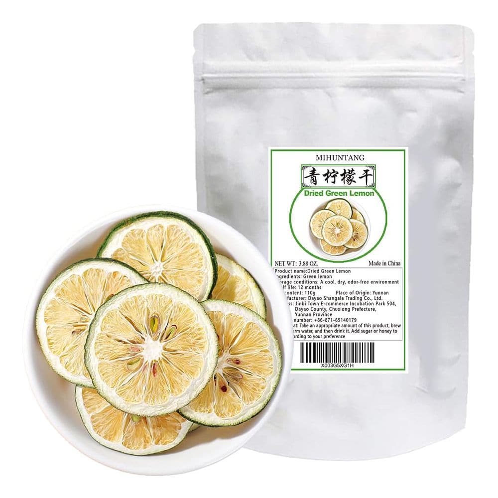 Dried lemon slices 388oz Sliced Green Lemon Cold brewing tea Hot drink green lemon dried tea Lemon Tea 110g