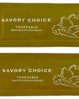 Savory Choice Reduced Sodium Gluten-Free Vegetable Broth Concentrate, Savory Choice Pack of 40