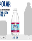 Polar Beverages Seltzer Sparkling Water Variety Pack Flavored Seltzer Drinking Water 12 x 20 Ounce