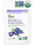 INCAS 100 USDA Organic Butterfly Pea Flower Powder 4 Ounce  Organic Blue Matcha Tea  NonGMO Verified Extract from Thailand  Organic Blue Food Coloring  Adaptogenic Raw Culinary  Vegan