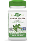 Nature's Way Premium Herbal Peppermint Leaf, Traditional Digestive Soothing and Discomfort Support*, 700mg per serving, 100 Capsules