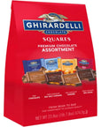 GHIRARDELLI Premium Chocolate Assortment Squares, 23.8 OZ Bag