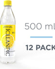 Icelandic Glacial Sparkling Water Sicilian Lemon 500 ml 12 Count