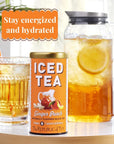 The Republic of Tea  Ginger Peach Black Iced Tea Bags 8 Large QuartSized Iced Tea Pouches Naturally Caffeinated