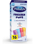 Pedialyte Electrolyte Solution Freezer Pops, 2.1 Fl Oz, 16 Pack