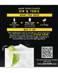 Q Mixers Tonic Water Premium Cocktail Mixer Made with Real Ingredients 75 fl oz cans Pack of 4