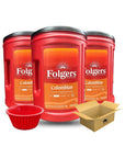 Folgers 100 Colombian Coffee Medium Roast 403 oz 3 PACK Bundle with KING BUY BOX Cup 1 PCS