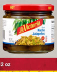 La Victoria Nacho Sliced Jalapeños Hot 12 Ounce Pack of 12