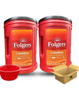 Folgers 100 Colombian Coffee Medium Roast 403 oz 2 PACK Bundle with KING BUY BOX Cup 1 PCS