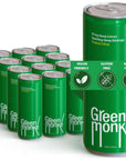 Green Monké Tropical Citrus HempInfused Beverage for Stress  Anxiety Relief Sparkling Non Alcoholic Drink Low Calorie Low Sugar Vegan Friendly  GlutenFree 20mg Hemp Infused Beverage 12 Pack Of 12 Fl Oz Cans