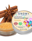 Snowy River Holiday Cinnamon Flavored Cocktail Sugar  Add Glamor and Sensational Flavor to Your Holiday Cocktails Margaritas Drinks and other beverages  3oz Gift Tin Cinnamon