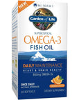 Garden of Life EPA/DHA Omega 3 Fish Oil - Minami Natural Brain Function, Heart and Mood Supplement, 60 Softgels