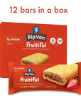 Rip Van Fruitiful Strawberry Breakfast Bars  Healthy Snack Bar Filled with Real Fruit  Soft Baked Breakfast Bars  Kids Breakfast  Low Sugar  Diabetic Snacks 12 x 124oz bars