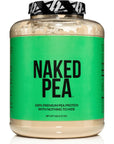 NAKED nutrition 5LB 100% Pea Protein Powder from North American Farms - Unflavored Vegan Pea Protein Isolate - Plant Protein Powder, Easy to Digest - Speeds Muscle Recovery