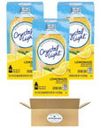 SUPREME BOX Crystal Light Wild LEMONADE SugarFree Energy Drink Mix OntheGo 30 Packets 33 Oz  Pack of 3