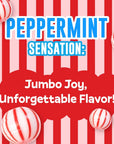 Colombina Jumbo Peppermint Balls Individually Wrapped Red  White Hard Candy Delights 1 Pack 120 Count