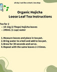 Miyazakis Finest Organic Hojicha Loose Leaf tea  JAS Certified NonGMO Noadditives Authentic Japanese Origin 100 Pure Premium Hojicha roasted green tea leaves 10 gram travel size bag 10 gram travel size bag