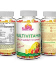 Flamingo Supplements Multivitamin Gummies | Vegan Friendly, Kosher Halal NO Gluten or Gelatin, no GMO| for Men, Women & Kids| 3 Natural Flavors | Vitamins C, B3, B12, Biotin, Zinc & More| 100 Gummies