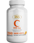 Vitamin C 1000mg (200 Caplet) - Promotes Immunity, Antioxidant Activity, Healthy Aging and Overall Health (Servings of Premium, Vegan and Non-GMO Supplement) 365 Health