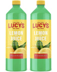 Lucys Family Owned  100 Lemon Juice 32 fl oz Pack of 2