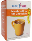 NutriWise Hot Chocolate  Healthy Diet Drink  High Protein Low Carb Low Calorie Trans Fat Free Cholesterol Free 7Box Marshmallow