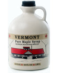 Georgia Mountain Maples of Vermont Organic Maple Syrup Dark Color Robust Taste 64 Ounce