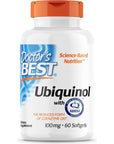 Doctor's Best Ubiquinol with Kaneka QH, Non-GMO, Gluten Free, Soy Free, Heart Health, 100 mg, 60 Softgels